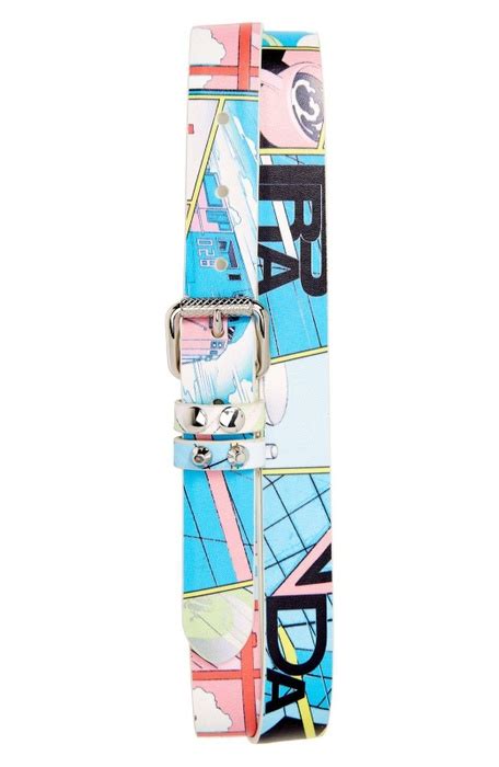 prada comic print belt|Prada James Jean Comic Print Belt w/ Tags .